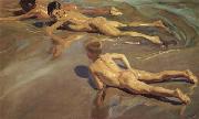 Joaquin Sorolla Y Bastida Children on the Beach oil